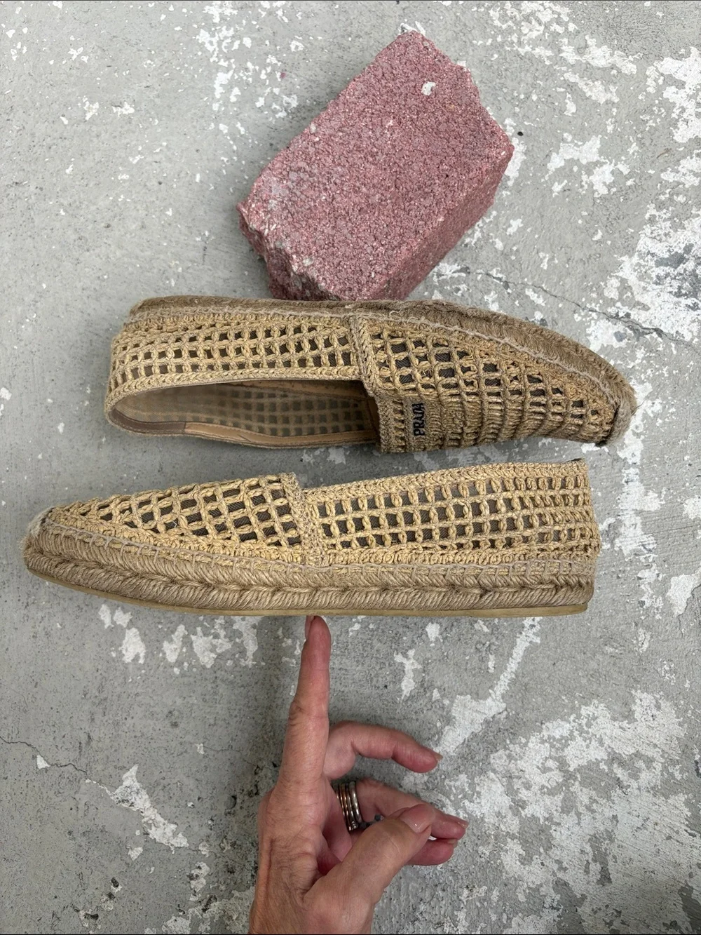 Prada Raffia espadrille